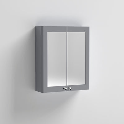 Classique 600mm Mirror Cabinet - Satin Grey