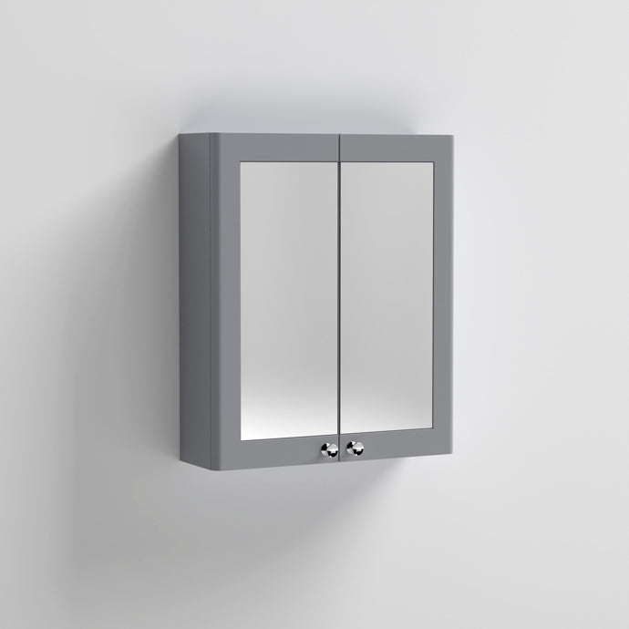 Classique 600mm Mirror Cabinet - Satin Grey