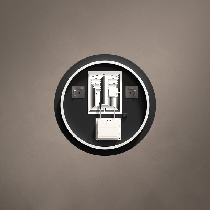 Claris Round Illuminated Mirror 60cm with Adjustable Dotless Lighting and Demister