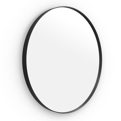 Origins Living City Round Mirror 80cm - Matt Black