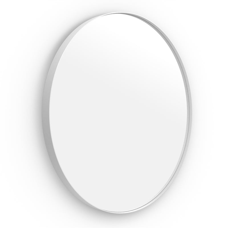 Origins Living City Round Mirror 80cm - Matt White