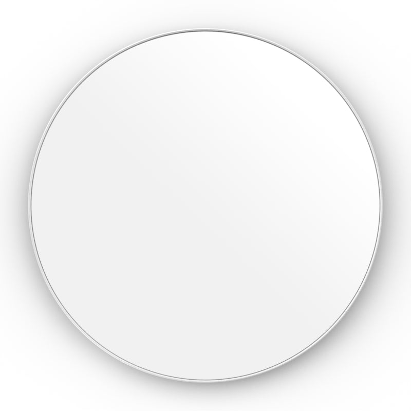 Origins Living City Round Mirror 80cm - Matt White