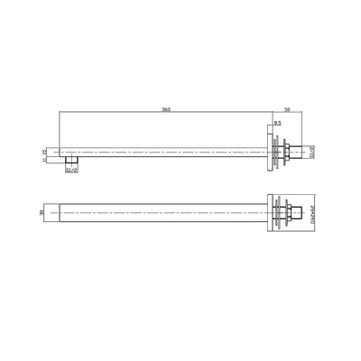 Cape Brushed Brass Concealed Shower Package With Fixed Head & Handset