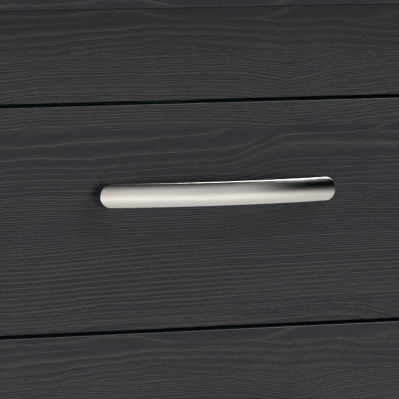 Cape 600mm Wall Hung 2 Drawer Vanity Unit & Worktop - Charcoal Black