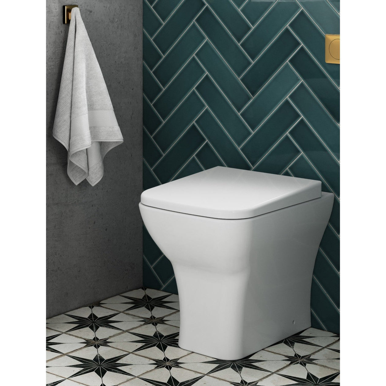 Como Rimless Back To Wall Toilet & Soft Close Seat