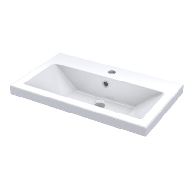 Nuie Arno Compact 600 x 353mm Floor Standing Vanity Unit With 2 Doors & Basin