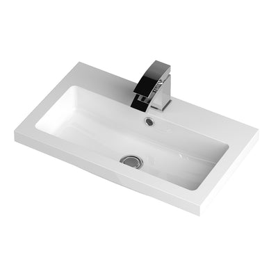 Nuie Arno Compact 600 x 353mm Floor Standing Vanity Unit With 2 Doors & Basin