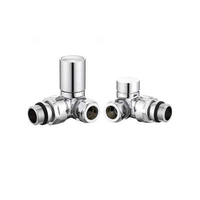 Chrome Corner Manual Radiator Valve Pack