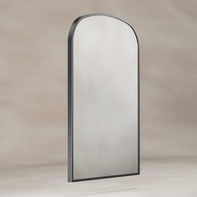 Origins Living Delphine Overmantle Arch Mirror 60x90cm - Gunmetal