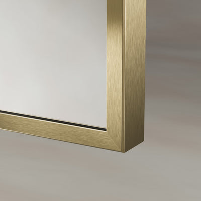 Origins Living Delphine Overmantle Arch Mirror 120x70cm - Brushed Brass