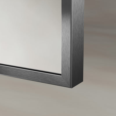 Origins Living Delphine Overmantle Arch Mirror 120x70cm - Gunmetal