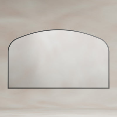 Origins Living Delphine Overmantle Arch Mirror 120x70cm - Gunmetal