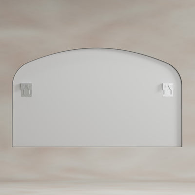Origins Living Delphine Overmantle Arch Mirror 120x70cm - Gunmetal