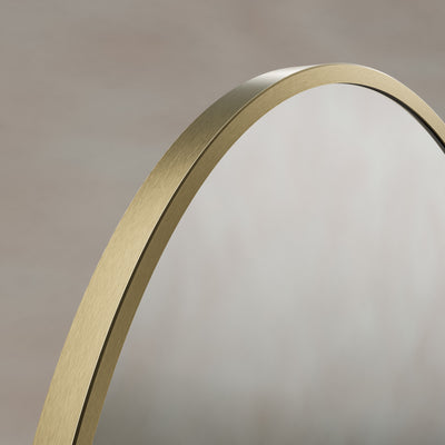 Origins Living Delphine Oval Mirror 55x80cm - Brushed Brass
