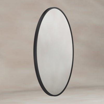 Origins Living Delphine Oval Mirror 55x80cm - Matt Black