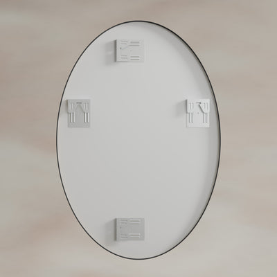 Origins Living Delphine Oval Mirror 55x80cm - Matt Black