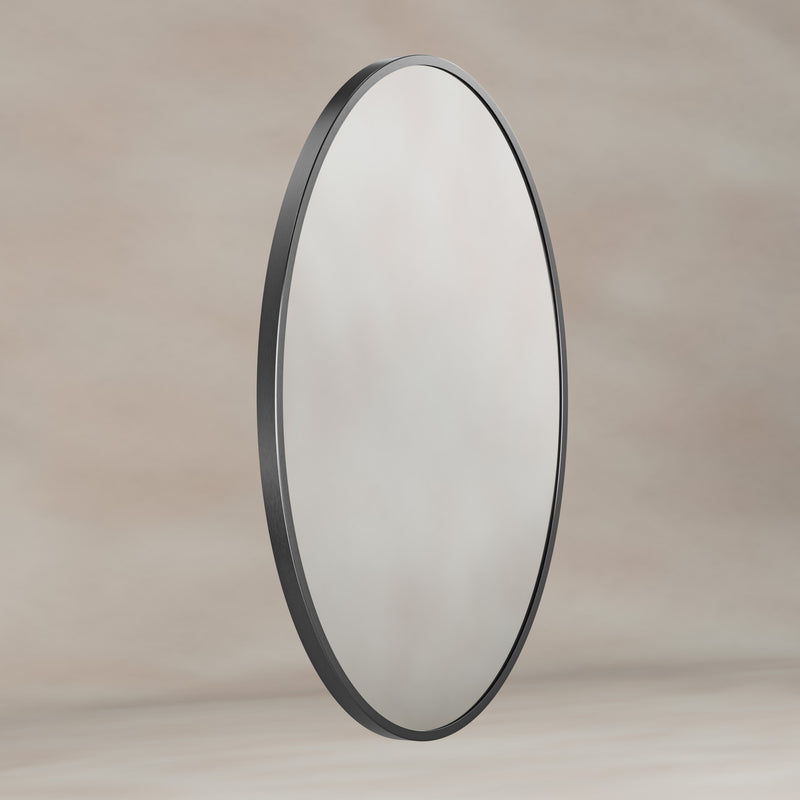 Origins Living Delphine Oval Mirror 55x80cm - Gunmetal