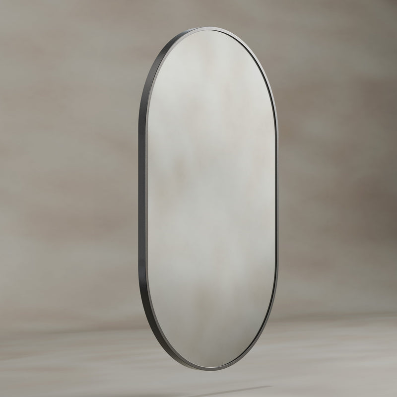 Docklands Capsule Mirror 50x80cm - Gunmetal