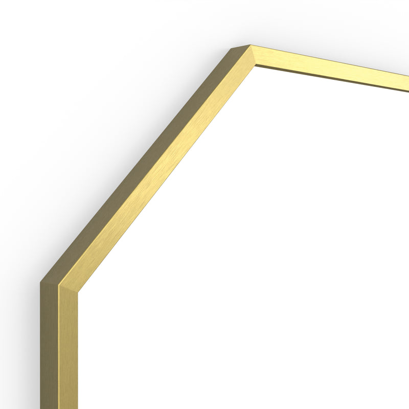 Origins Living Docklands Octagon Mirror 60x60cm - Brushed Brass