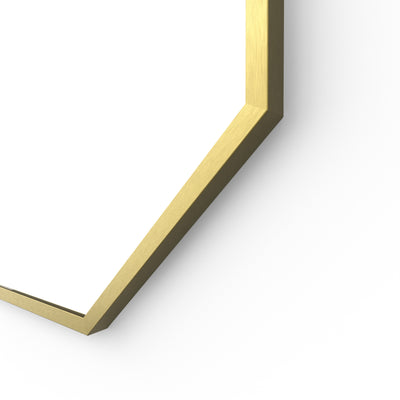 Origins Living Docklands Octagon Mirror 60x60cm - Brushed Brass