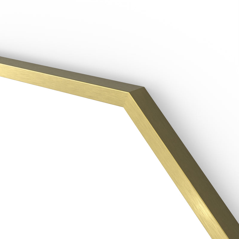 Origins Living Docklands Octagon Mirror 60x60cm - Brushed Brass