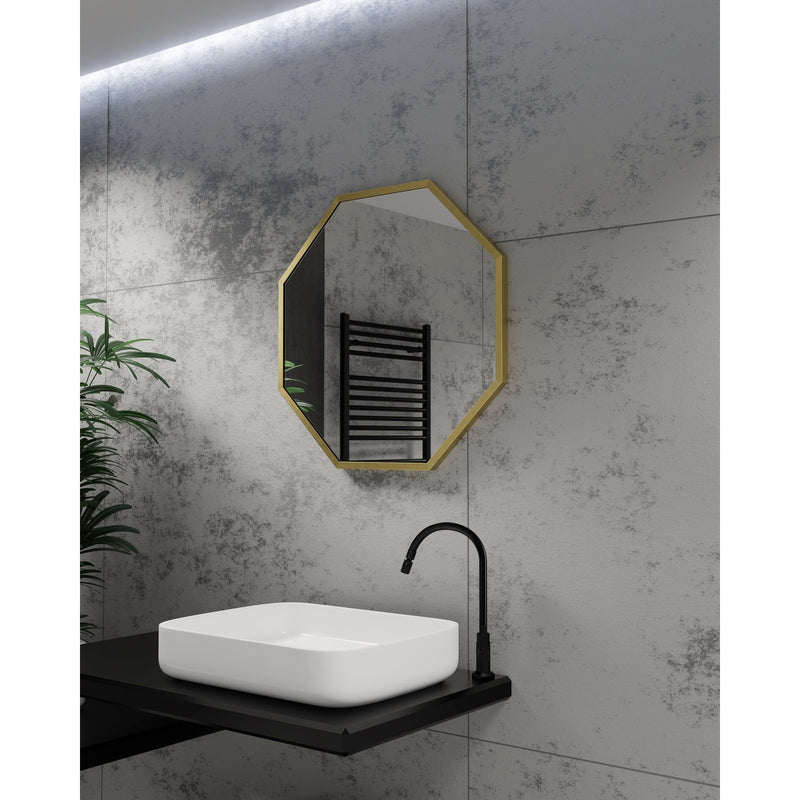 Origins Living Docklands Octagon Mirror 60x60cm - Brushed Brass