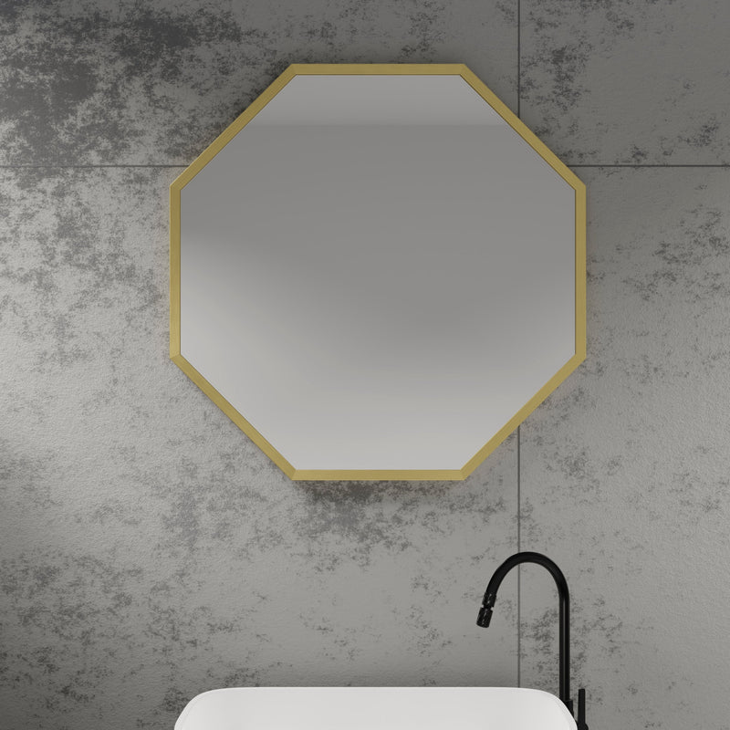 Origins Living Docklands Octagon Mirror 60x60cm - Brushed Brass