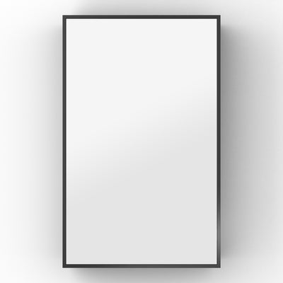 Origins Living Dockside Mirror With Open Shelving 50x80cm - Black