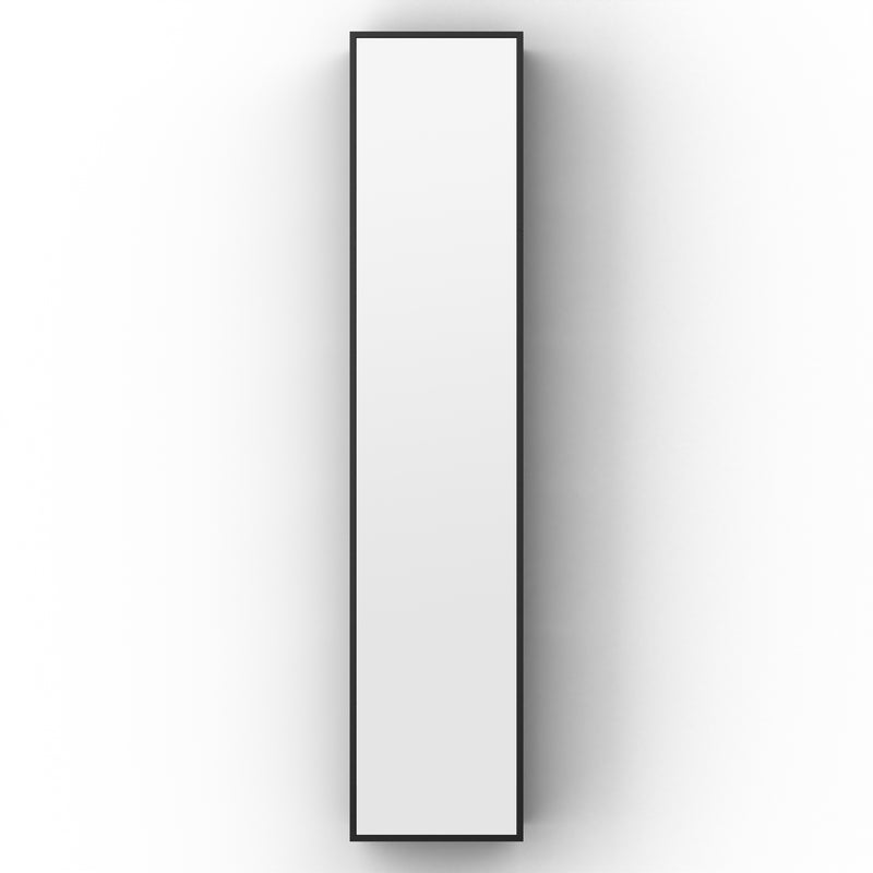 Origins Living Dockside Mirror With Open Shelving 140x30cm - Black