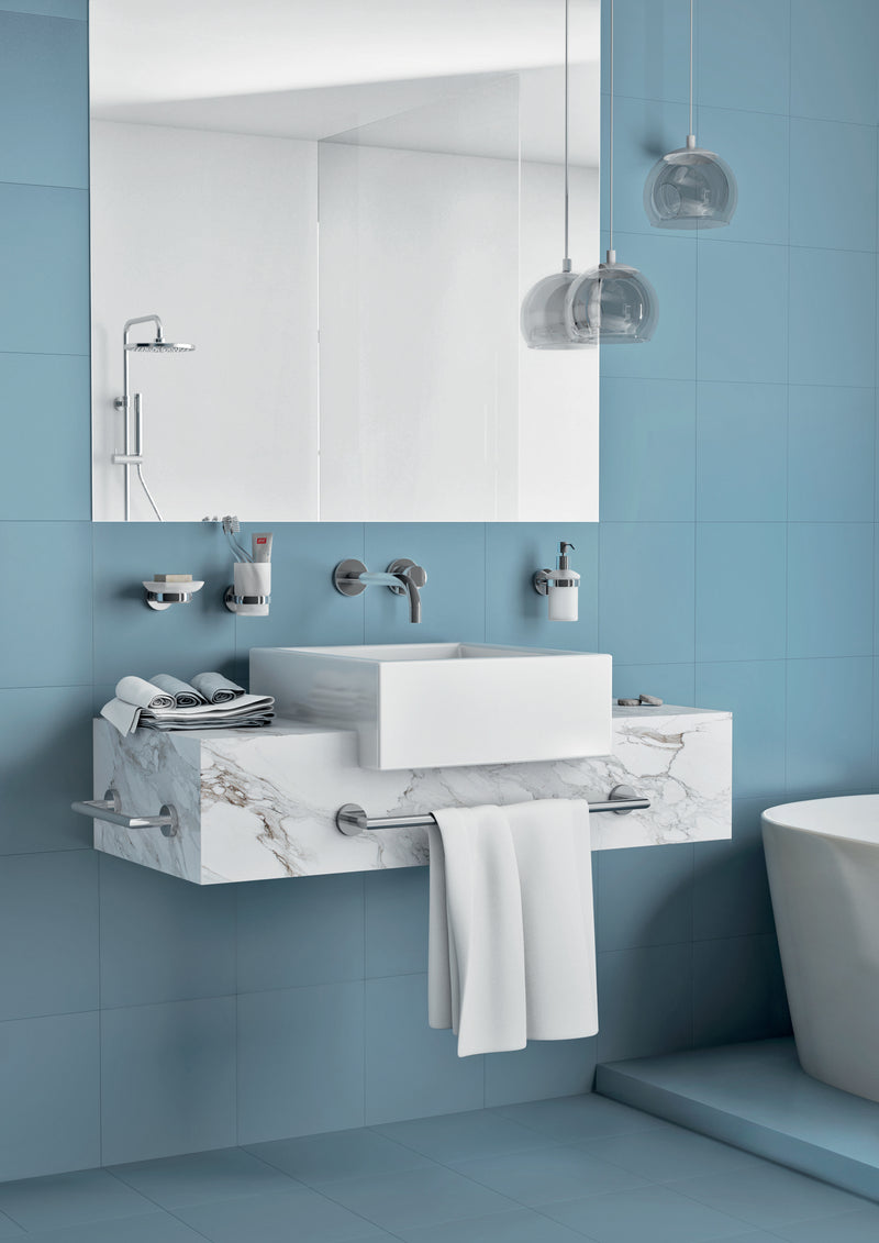 Gedy G Pro Towel Rack with Hooks - Chrome