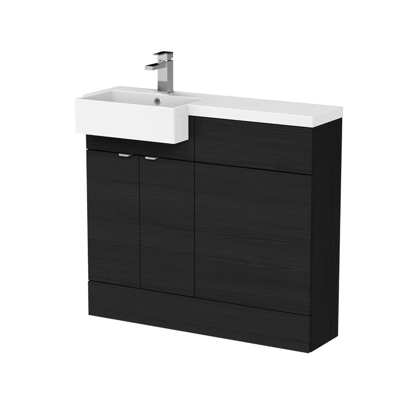 Hudson Reed Fusion 1000mm Floorstanding Combination Unit With Square Semi Recessed Basin
