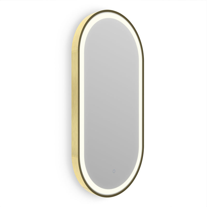 Origins Living Lomax Light Capsule Mirror 40x80cm - Brushed Brass