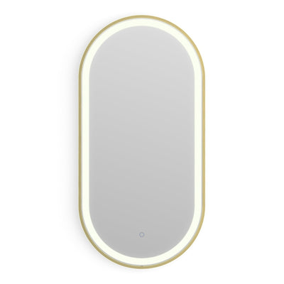 Origins Living Lomax Light Capsule Mirror 40x80cm - Brushed Brass