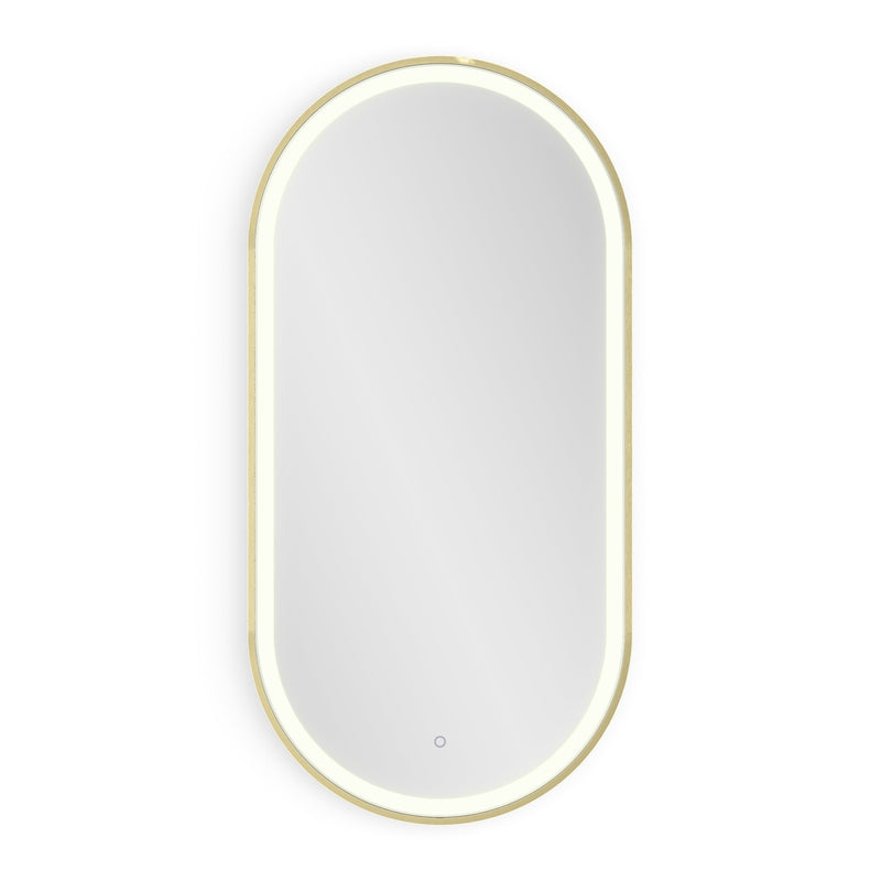 Origins Living Lomax Light Capsule Mirror 50x100cm - Brushed Brass
