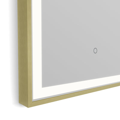 Origins Living Lomax Light Arch Mirror 40x80cm - Brushed Brass