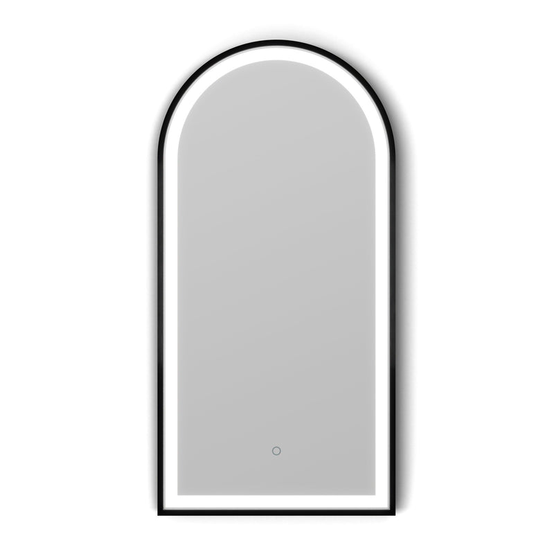 Origins Living Lomax Light Arch Mirror 40x80cm - Black