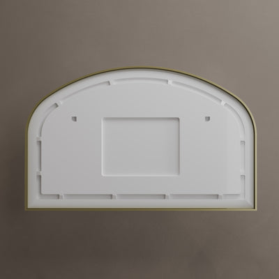 Lomax Light Overmantle Arch Illuminated Mirror 120 x 75cm - Brushed Brass