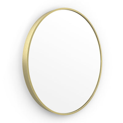Origins Living Lomax Round Mirror 60cm - Brushed Brass