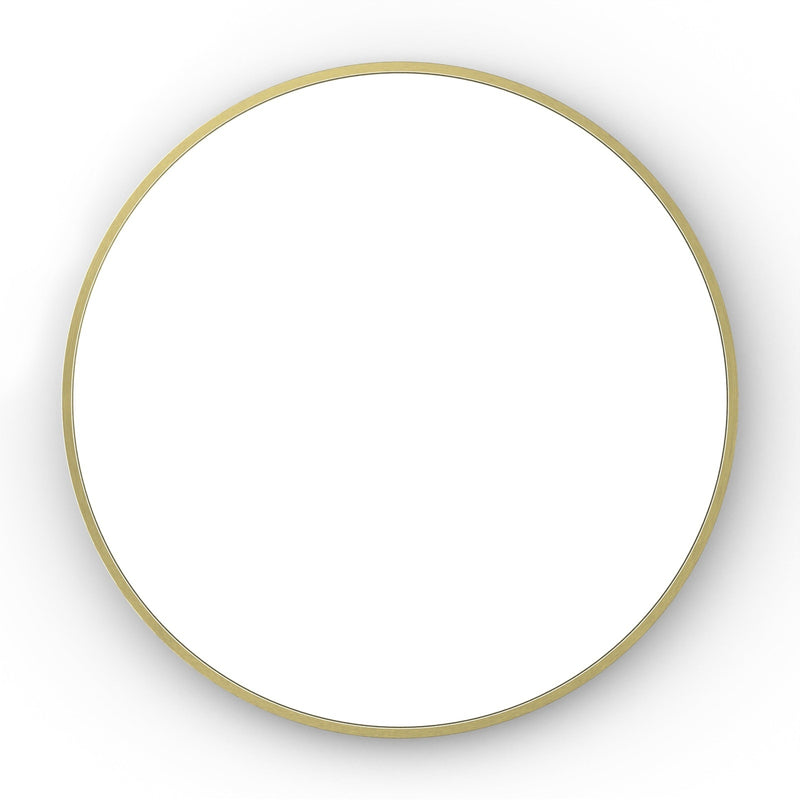 Origins Living Lomax Round Mirror 60cm - Brushed Brass