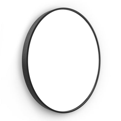 Origins Living Lomax Round Mirror 60cm - Matt Black
