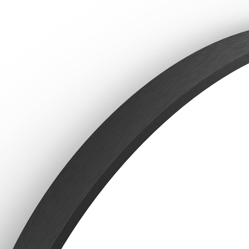 Origins Living Lomax Round Mirror 60cm - Matt Black