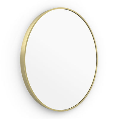 Origins Living Lomax Round Mirror 70cm - Brushed Brass