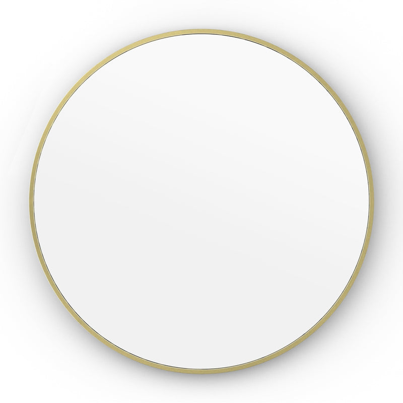 Origins Living Lomax Round Mirror 70cm - Brushed Brass