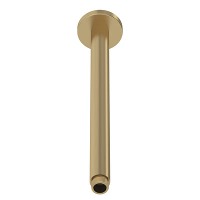 Cape Brushed Brass Concealed Shower Package With Fixed Head & Rail Kit