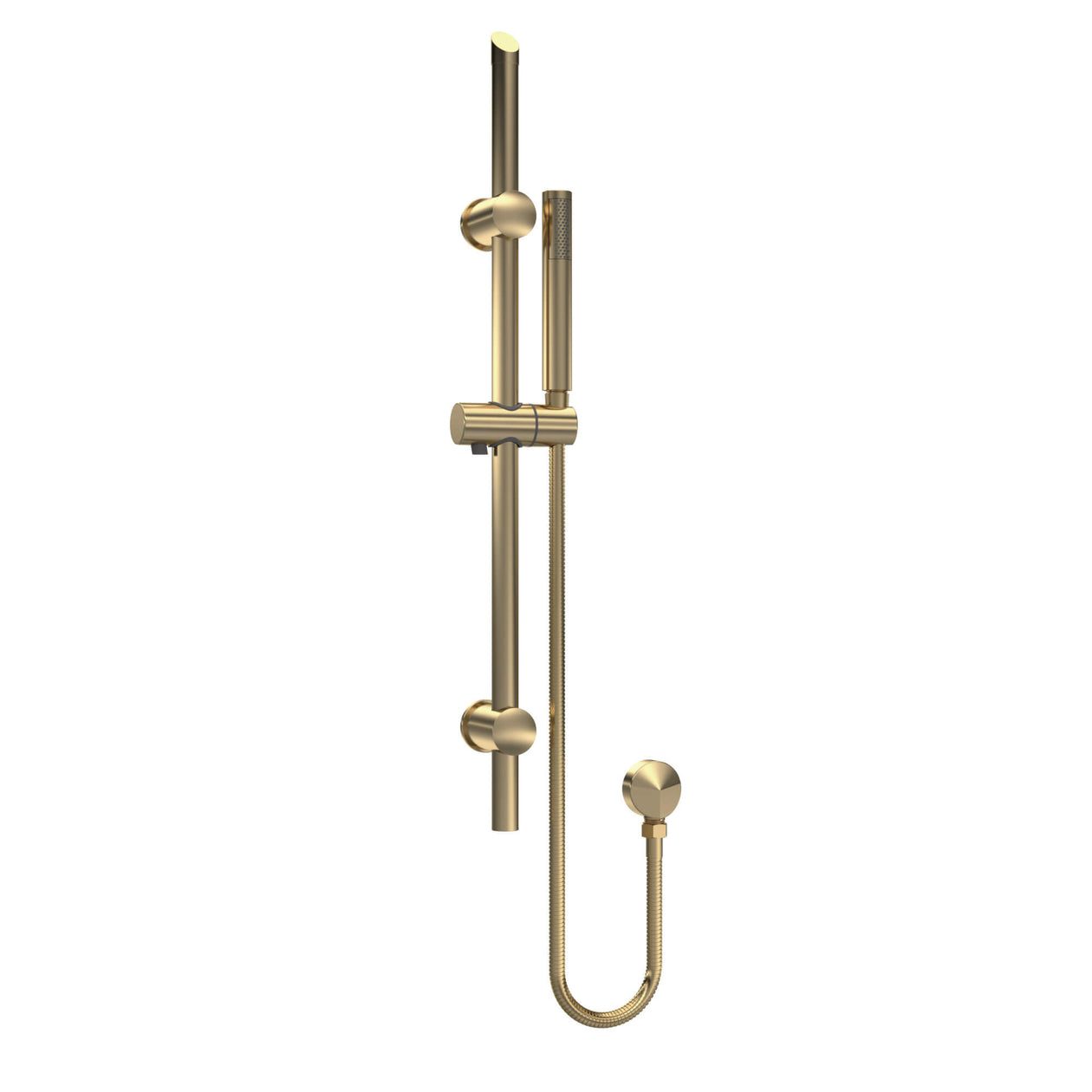 Lana Brushed Brass Concealed Shower Package With Fixed Head & Rail Kit