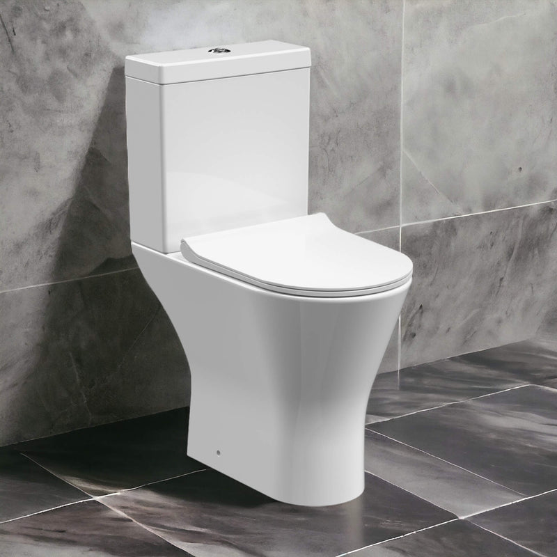 Lana Comfort Height Compact Rimless Close Coupled Toilet & Soft Close Seat