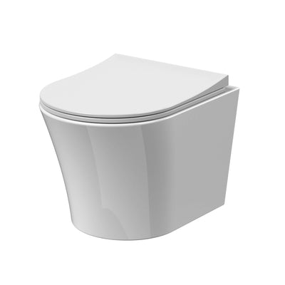 Lana Compact Rimless Wall Hung Toilet & Soft Close Seat