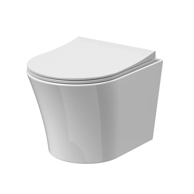 Lana Compact Rimless Wall Hung Toilet & Soft Close Seat