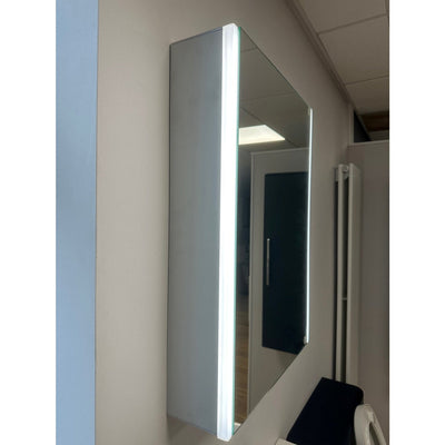 Lumin 500mm LED Touch Sensor Mirror Cabinet With Shaver Socket & Demister