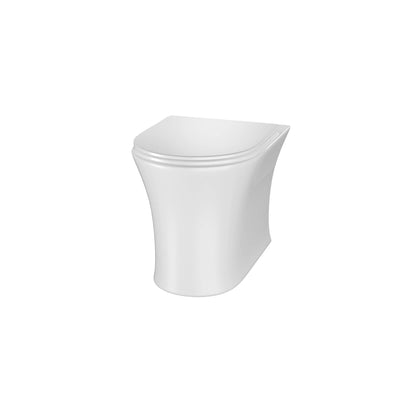 Lux Flair Rimless Wall Hung Toilet & Soft Close Seat - Chrome Fittings